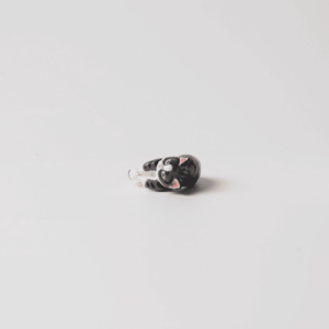3D tabby cat shaped ring